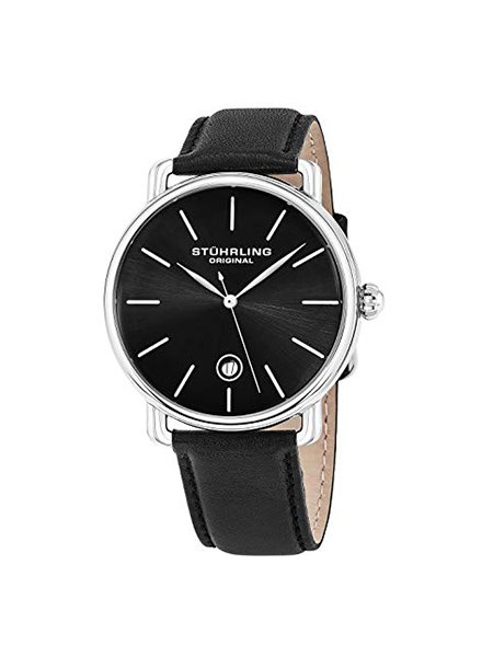 Stuhrling Original Mens Watch Calfskin Leather Strap