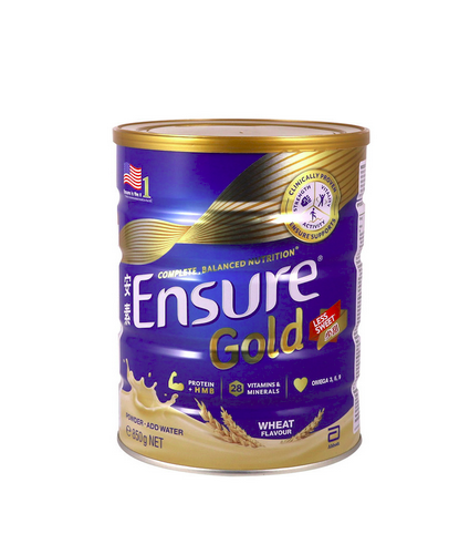 Ensure Gold Wheat Flavour Less Sweet 850 Grams