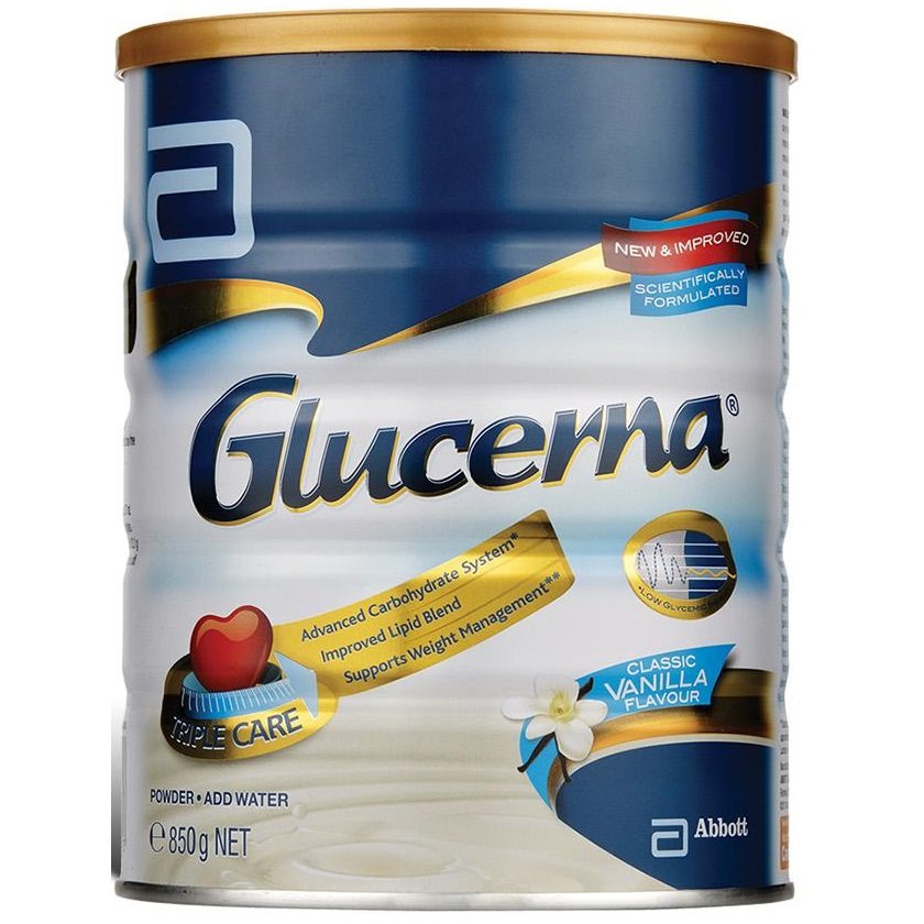Glucerna Triple Care Milk Powder Vanilla 850 Grams