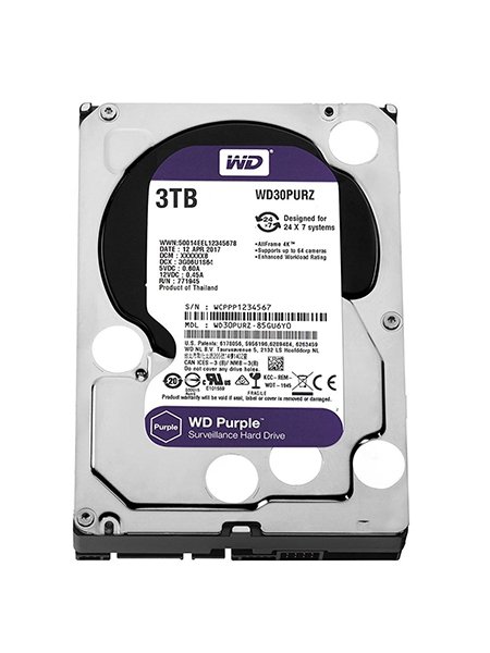 WD-3TB Sata HDD WD30PURZ