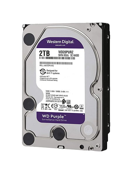 WD-2TB Sata HDD WD20PURZ