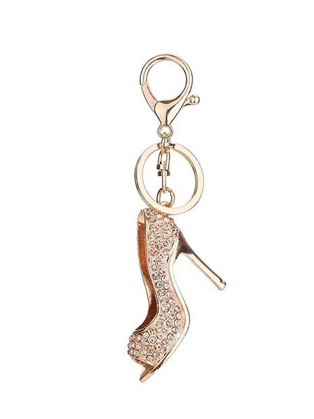 High-Heeled Shoes Keychain Women Key Ring Handbag Pendant Charming Bag Chain
